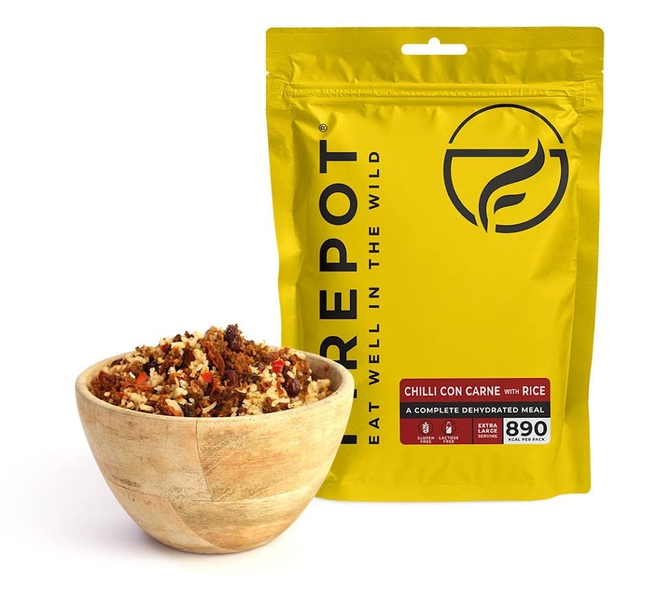 FIREPOT Chilli con Carne and Rice (Extra Large) - Healthy Dehydrated Expedition Food