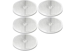 AMAZING BEAM 3.165 Ø" Clear Round Front Reflector White Pack of 5 for Trailers Fence Gate Posts