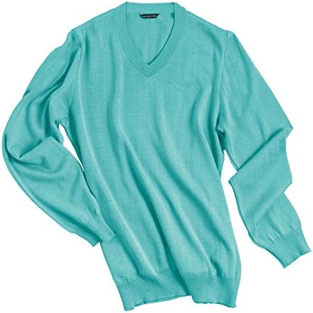 DE MARCHI - HERITAGE PULLOVER - SKY / TURQUOISE (S)