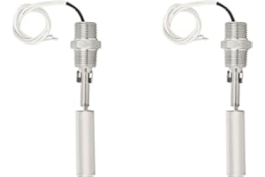 Fafeicy Water Level Float Sensor, 304 Stainless Steel Side-Mounted Liquid Float Sensor Switch Controller 1/2NPT Male Thread D