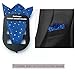 Jeatonge Pocket Square Holder Keeper Organizer Pocket Squares For Men Prefolded