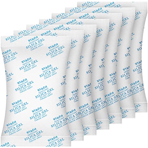 WVacFre 10 Gram(50Packs) Food Grade Moisture Absorber Silica Gel