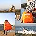 Waterproof Dry Bag with 2 Adjustable Straps and Emergency Whistle | Perfect Snow Sports, Water Sports, Camping, Backpacking, All Wet Outdoor Activities by Peak Master (Black and Orange, 10 Liter)