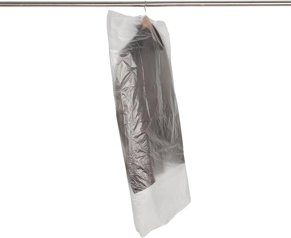Boli SCENTED 20 Clear Polythene Garment Covers Clothes Bag Plastic Dry Cleaner Cover Bags, 10PCS 60\ - Image 3