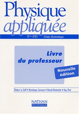 Physique appliquée, Term STI