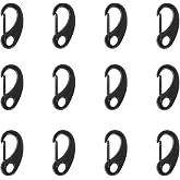 12Pack Carabiner Clips Spring Snap Hook Buckle Clasps for Flag Poles, Marine Clips, Ropes, Dog Leashes, Hiking