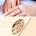 Love Ring-Zircon Rome Digital Ring ,Rose Gold(8)