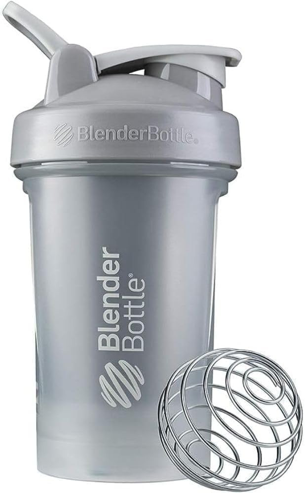Photo 1 of BlenderBottle Classic V2 Shaker Bottle Perfect for Protein Shakes and Pre Workout, 20-Ounce, Pebble Grey
