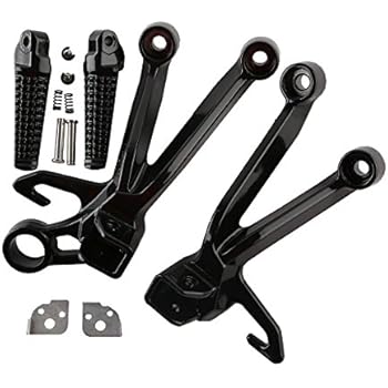 XMT-MOTO Rear Foot Pegs Foot Rest Footrest Bracket Set For SUZUKI GSXR1000 2003-2004