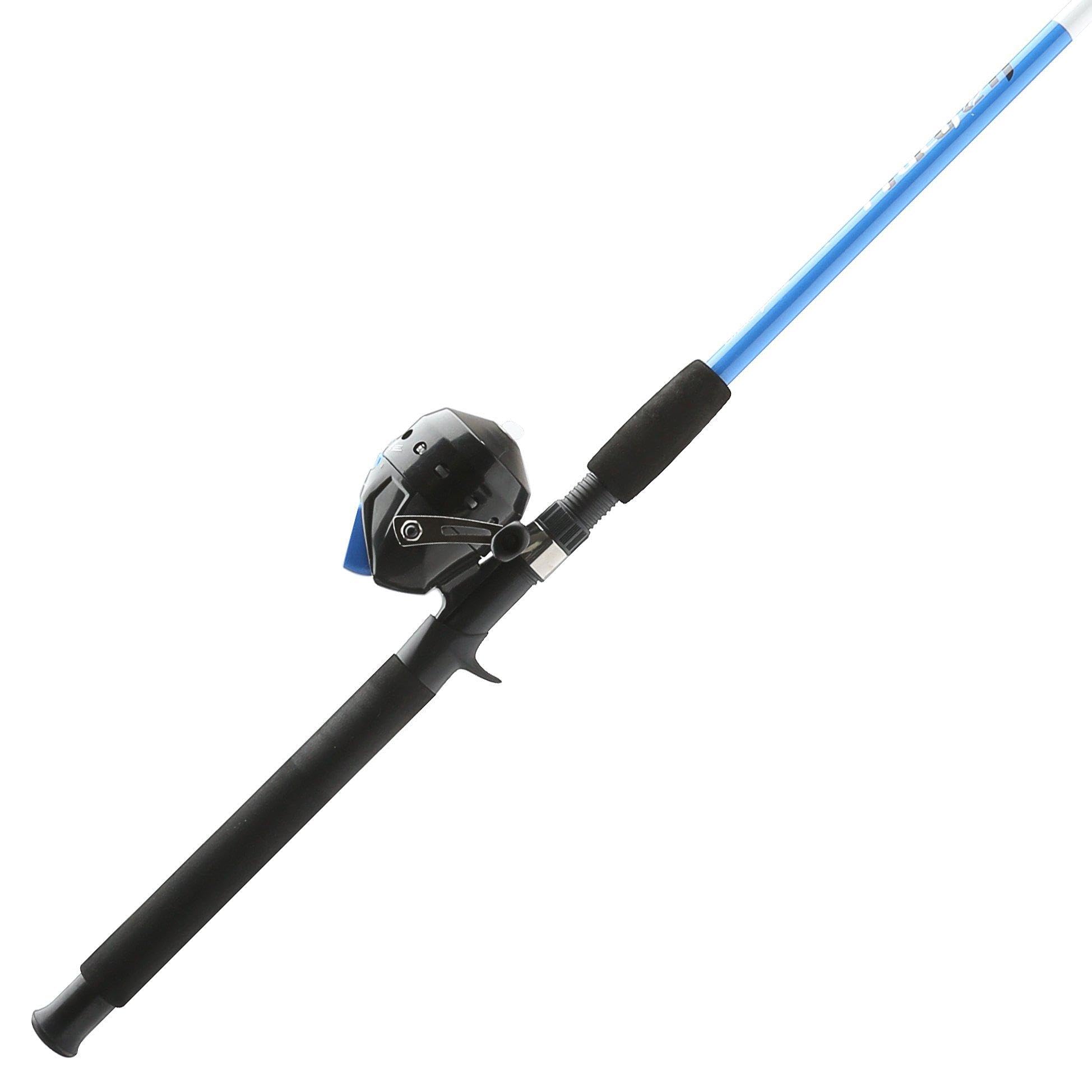Photo 1 of Shakespeare Tiger Spincast Reel and Fishing Rod Combo, 6'6" 2-Piece Rod, Tubular Fiberglass Rod Blank Construction, Comfortable and Durable EVA Handle