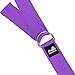 REEHUT Yoga Strap 6ft with Ebook - Durable Polyester Cotton Exercise Straps w/Adjustable D-Ring Buckle for Stretching, General Fitness, Flexibility and Physical Therapy Purple