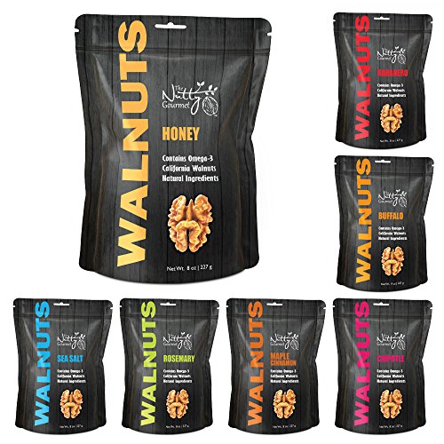 The Nutty Gourmet - Flavored Walnuts 8oz - (Honey)