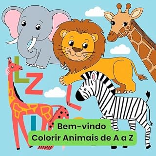 Livro Bem-vindo Colorir Animais de A a Z