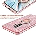 Maxdara Galaxy S9 Plus Case, Galaxy S9 Plus Glitter Case Sparkle Shiny Bling Diamond Rhinestone Bumper Girls Women Case Ring Holder Grip Stand Case Cover for Galaxy S9 Plus 6.2 inches (Rosegold)