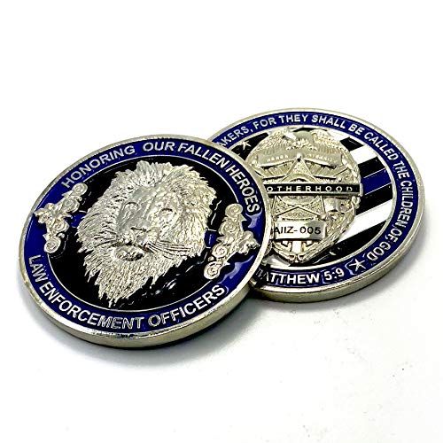 Buy AIIZ Collectibles LEO Lion Thin Blue Line - ?Honoring Our Fallen ...