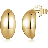 14K Gold Plated 925 Sterling Silver Post Teardrop Earrings Chunky Gold Hoop Earrings for Women Lightweight Teardrop Dupes Earrings Drop Earrings for Women Designer Earrings