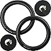 Gymnastic Rings and Straps -HEAVY DUTY for Cross Training,Gymnastics,Strength & Fitness Training-Best Olympic Home Gym Set - PC Plastic is Stronger than Wood -Nordic Lifting™