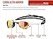 arena Cobra Ultra Racing Swim Goggles for Men and Women, Red Copper / White / Black, Mirrored