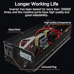 IGERCN Sine Wave Converter, Car 12V Inverter 3000W