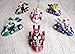 PantShop Mario Kart Cars Pull Backs Figure Set (6 pcs) and Keychains (2 pcs)