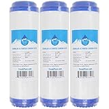 3-Pack Replacement WaterPur CCI10CLW12 Granular Activated Carbon Filter - Universal 10-inch Cartridge for WaterPur CCI-10-CLW12 Water Filter Housing - Denali Pure Brand
