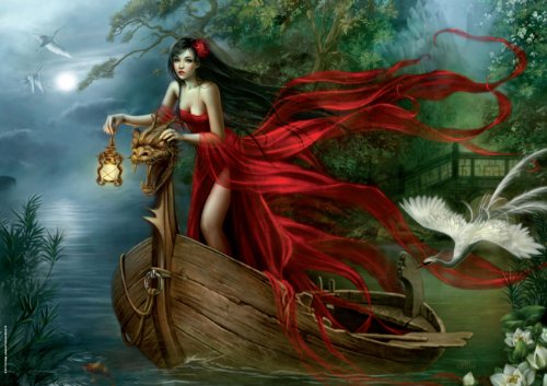 Heye Swans 1000 Piece Cris Ortega Jigsaw Puzzle