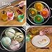 Silicone Egg Poacher Cups + Free Fork - Egg Cooker Set - Perfect Poached Egg Maker - For Stove Top, Microwave and Instant Pot - Spring Edition.