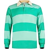 LILLIWEEN Classic Blues Striped Clues Shirt Mens Steve Green Striped Shirt Adult Halloween Costume