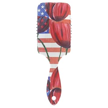 Amazon Com Joyprint Hairbrush Flower Poppy Usa American Flag
