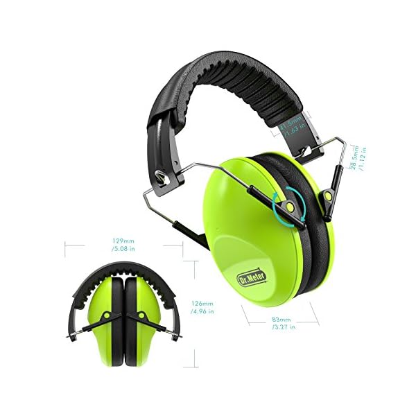 Drmeter-EM100-Kids-Protective-Earmuffs-with-Noise-Blocking-Head-Children-Ear-muffs-for-Sleep-Studying-Shooting-Babies-27NRR-Adjustable-Head-Band-Green
