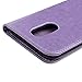 LG K20 Plus Case, LG K20 V Case, LG K10 2017 Case, YOKIRIN Wrist Strap Flip Kickstand PU Leather Wallet Cover Embossed Floral Butterfly with ID&Credit Card Holder 3D Elephant Dust Plug, Purple