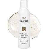 LEROSETT Botanical Acne Cleanser, Foaming Gel Face Wash for Acne Prone, Vegan, Blackheads & Oily Skin 50% Calming Aloe, 2% Salicylic Acid, All Skin Types. Vegan - 6.7oz 60-Day