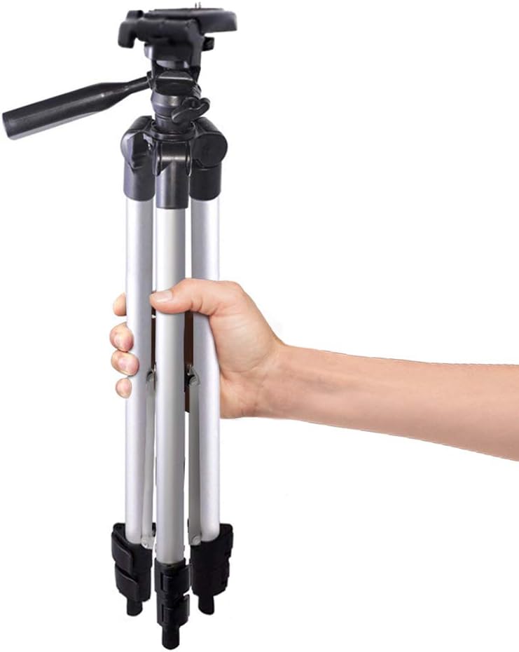 50 Inch Aluminum Camera Tripod for Canon, Nikon, Sony, Samsung, Olympus, Panasonic & Pentax + eCost Microfiber : Camera & Photo