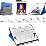 Touchfire Ultra-Protective Case, 3-D Keyboard, Sound Booster & Magnetic Mount for iPad 2, 3, 4 - Blue
