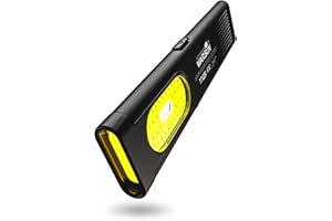 WARSUN T7 EDC Flashlight, Compact Multi-Mode Pocket LED Flashlight, USB-C Rechargeable, IPX4, Dual Material, Red/Blue Strobe