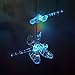 Lainin Solar Powered Wind Spinner Color Changing Wind Chime Lamp Mobile For Home Outdoor Decoration (Dragonfly)