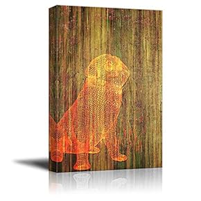 Canvas Wall Art Abstract Animal Lines Art Canvas Prints Home Artwork Decoration for Living Room,Bedroom - 12x18 inches