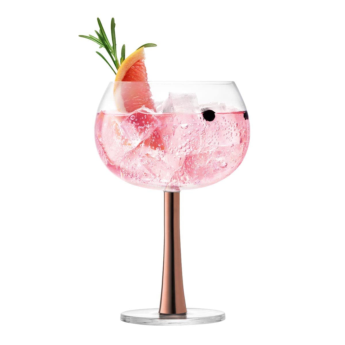 LSA International Gin Balloon Glass 420ml Copper | Set of 2 | Mouthblown & Handmade Glass | GN12