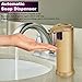 Automatic Soap Dispenser, Lovin Product Touchless Stainless Steel Motion Sensor Automatic Soap Dispenser, with Waterproof Base/ Adjustable/ HandFree for Kitchen and Bathroom (2 Pack)