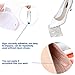 Heel Snugs,high Heel Pads,High Heel Liners,Anti Slip Heel Cushion Inserts,Ball of Foot Cushions,Insoles for High Heels,Blister Prevention & Improve Shoes Too Big