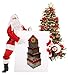 Christmas Gift Boxes; set of 4 foil boxes in different sizes with shiny colorful Snowflakes