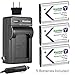 Kastar Battery 3X + Charger for NP-BY1 EN-EL11 LI-60B DLI-78 DB-L70 DB-80 Sony Action Cam Mini HDR-AZ1 Nikon Coolpix S550 S560 Olympus FE-370 Optio L50 M50 M60 V20 W60 W80 Ricoh R50 VPC-E10
