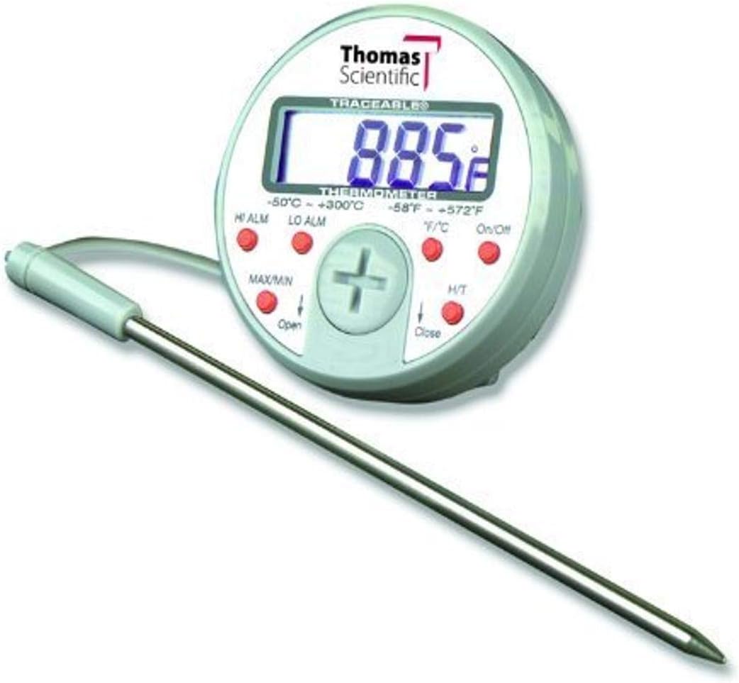 Thomas Traceable Ultra Full-Scale Plus Thermometer, 5.75" Probe Length, -58 to 572 degree F