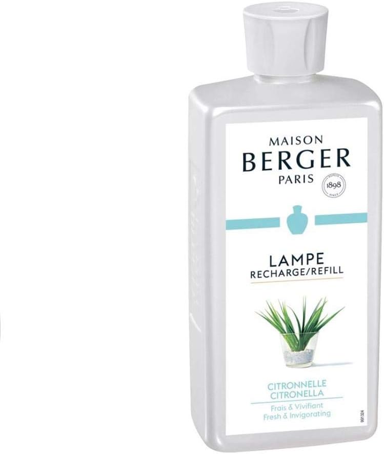 LAMPE BERGER Citronnelle – Ricarica Profumata Da 200 Ml Per Diffusori, Trasparente, Con Oli Essenziali Anti-zanzare - 5