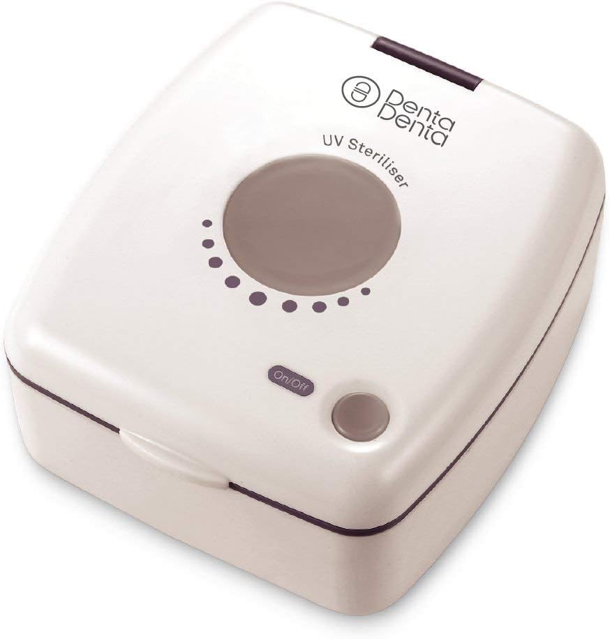 DentaDenta Ultra Violet Steriliser for Cleaning Aligners Retainers, Dentures, Mouth Guards, Whitening Trays