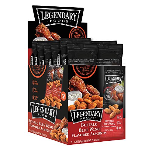 Legendary Foods Buffalo Blue Wing Flavored Almonds Keto Friendly Low