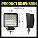 LED Pods, Swatow Industries 2PCS 4Inch Spot Flood Combo Diffused Square LED Work Lights Off Road LED Cubes LED Driving Lights for Truck 4x4 Tractor Heavy Duty UTV ATV Boat