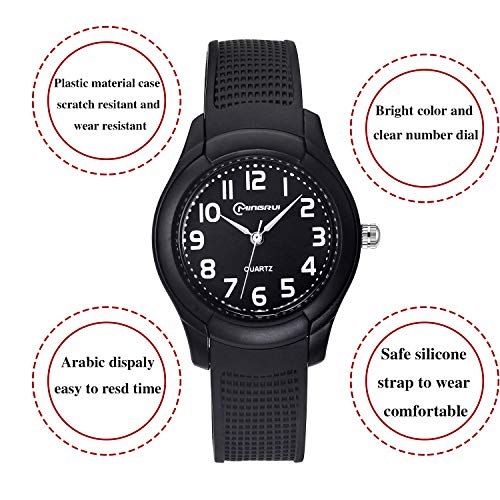 2 Watch+Analog+Waterproof+Learning+WristWatches