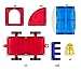 YooliTech Magnetic Set - Different Shapes| Magnetics Building Blocks| Suitable as an Addition to Several Magnetic Sets| Clear Colors Magnetic Tiles| eBook Gift