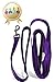 Lambow Jet Storm 8.2 Feet Double Handled Dog & Horse Leash with Tag, Purple
